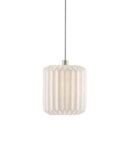 Dove Mini Pendant in White / Silver