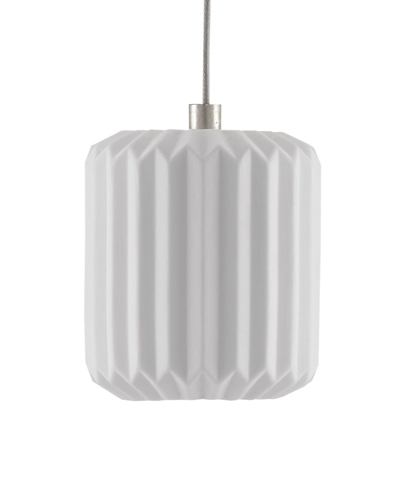 Dove Mini Pendant in White / Silver