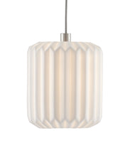 Dove 3-Light Round Multi-Drop Pendant in White / Silver