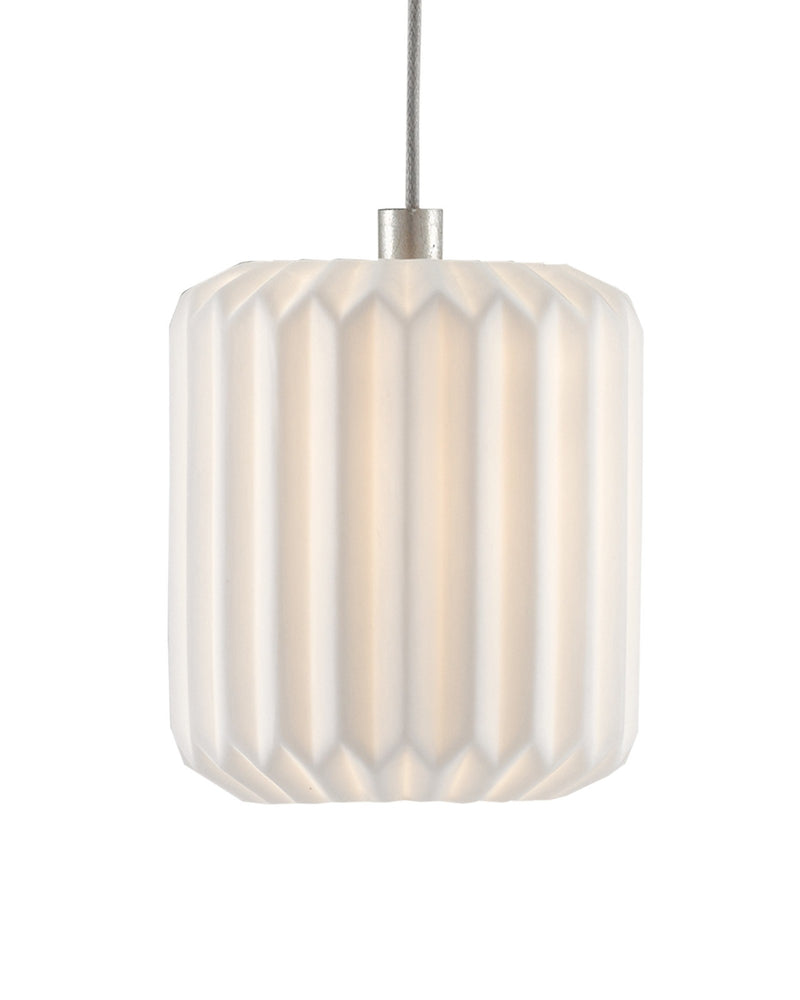 Dove 15-Light Round Multi-Drop Pendant in White / Silver