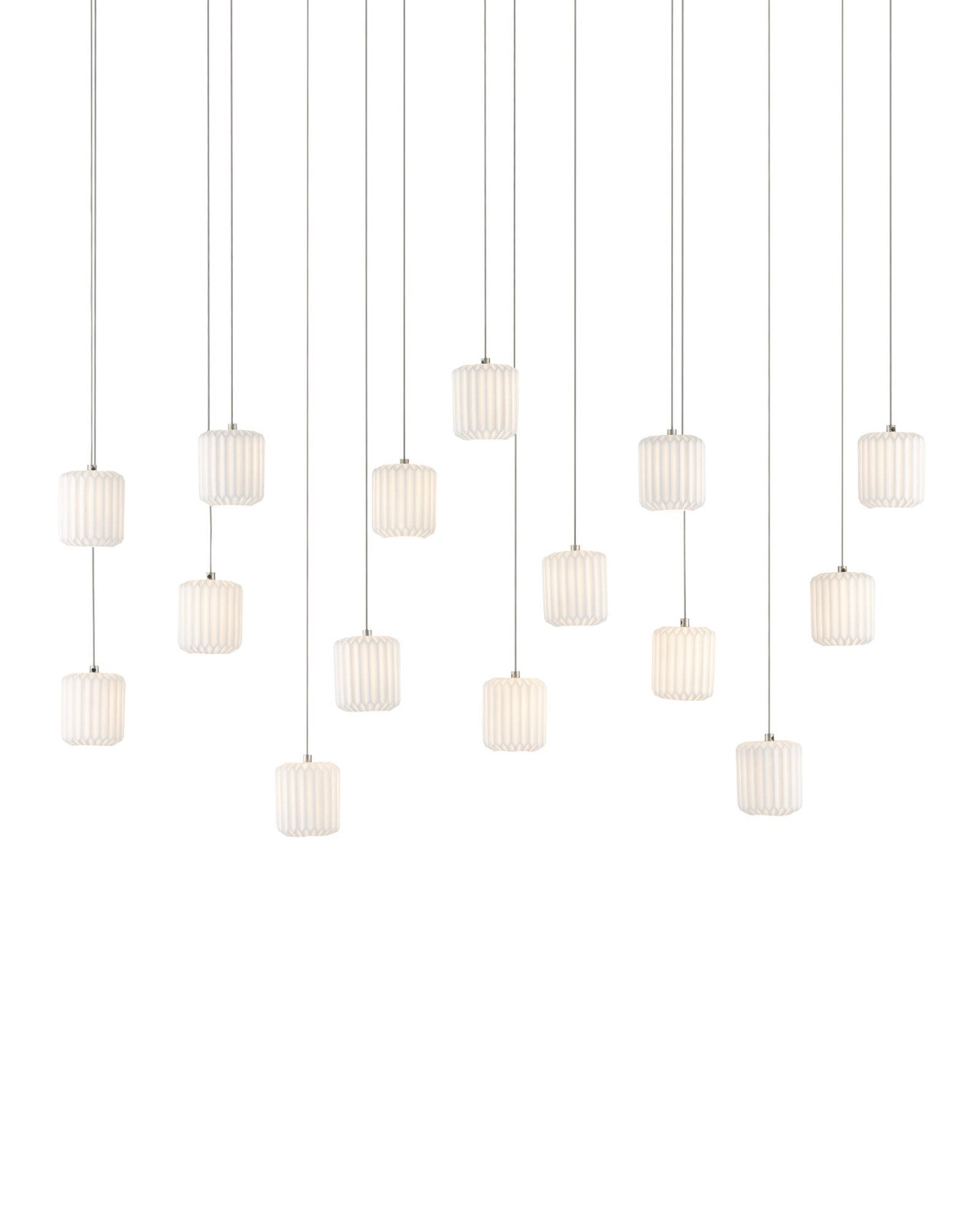 Dove 15-Light Linear Multi-Drop Pendant | Currey & Company — Lamps Expo