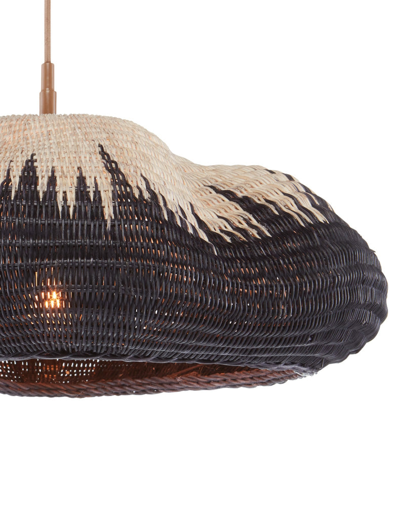 Comme Des Paniers Pendant in Natural / Black / Khaki