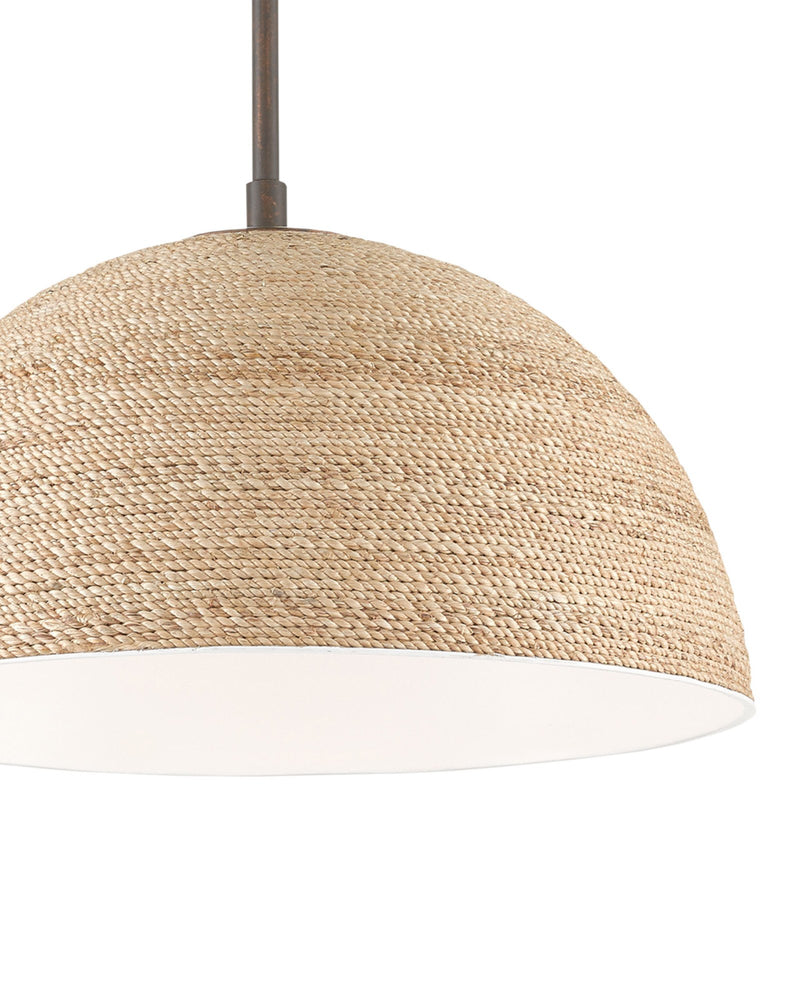 Tobago Pendant in Natural / Sugar White / Bronze Gold