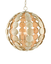 Tartufo 4-Light Globe Pendant in Natural / Coco Cream