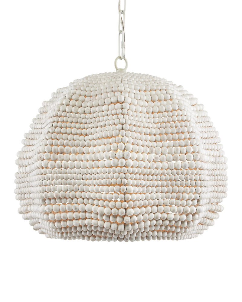 Octavia Medium Pendant in Whitewash / White