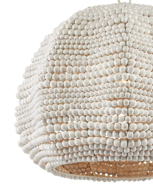 Octavia Medium Pendant in Whitewash / White
