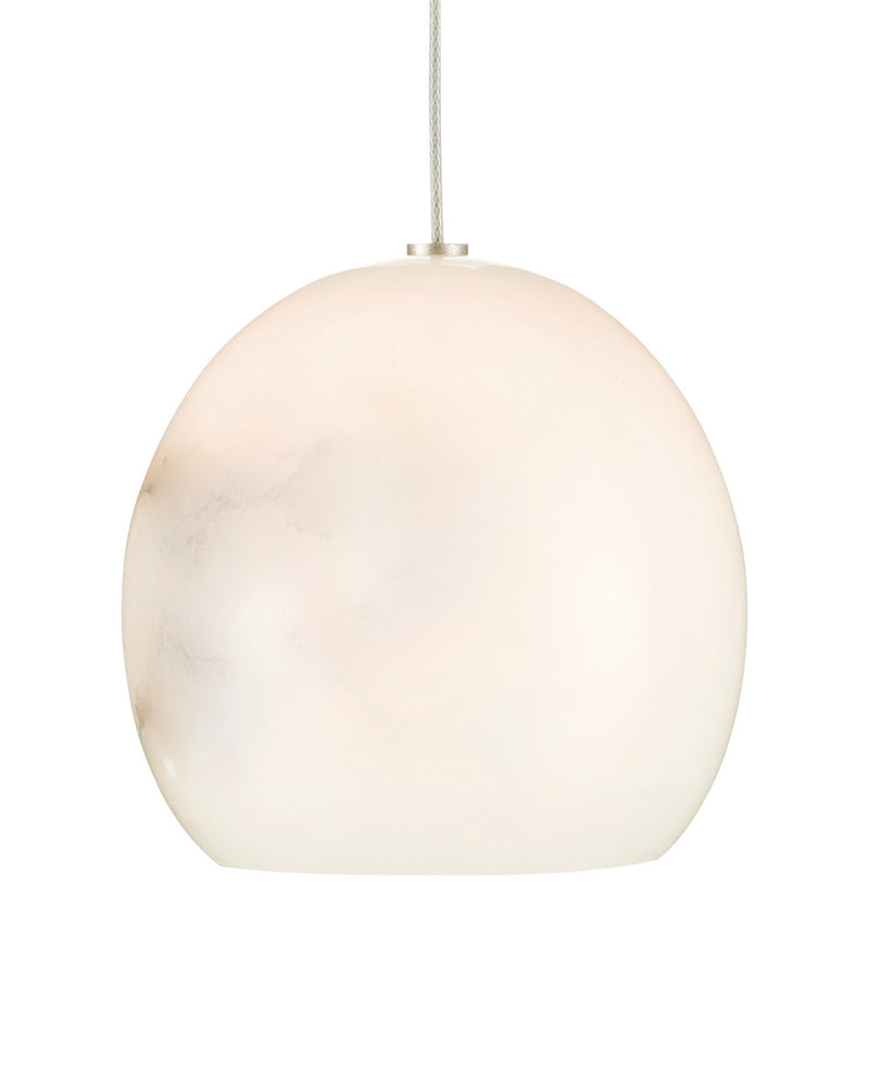 Lazio 3-Light Round Multi-Drop Pendant in White / Silver
