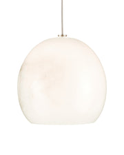 Lazio 7-Light Round Multi-Drop Pendant in White / Silver