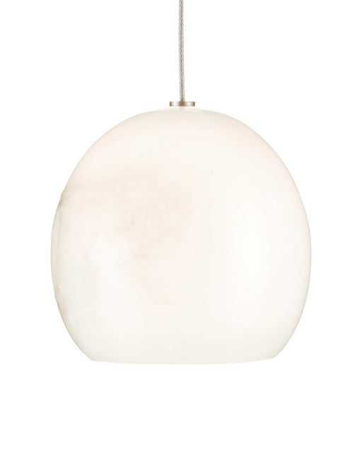 Lazio 7-Light Round Multi-Drop Pendant in White / Silver