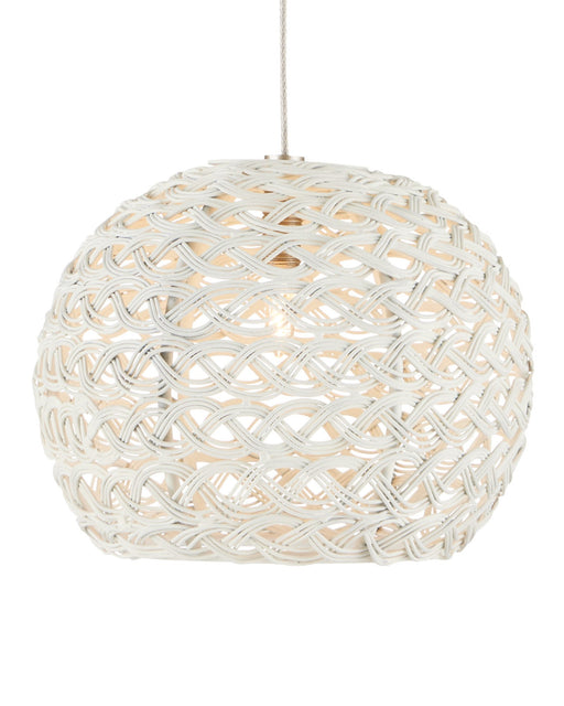 Piero 7-Light Round Multi-Drop Pendant in Sugar White / Silver