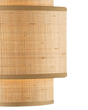 Mathias Pendant in Natural / Satin Black