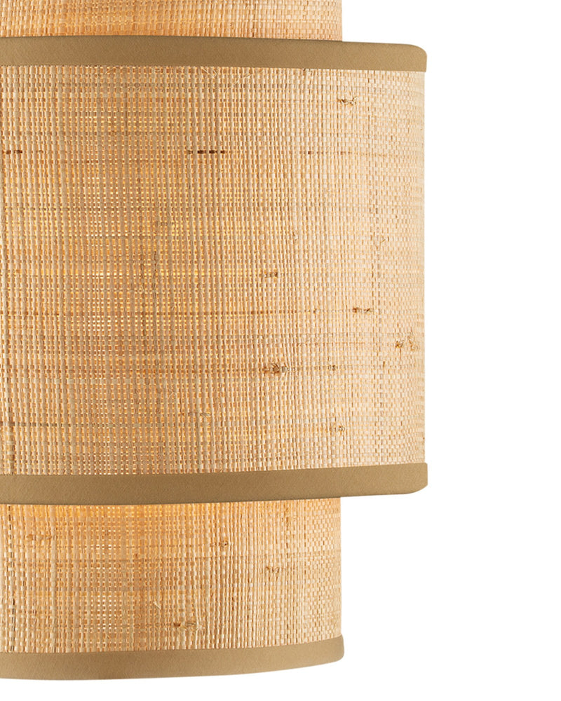 Mathias Pendant in Natural / Satin Black