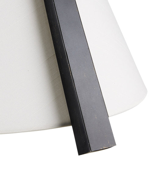 Frey Pendant in Satin Black / Off-White