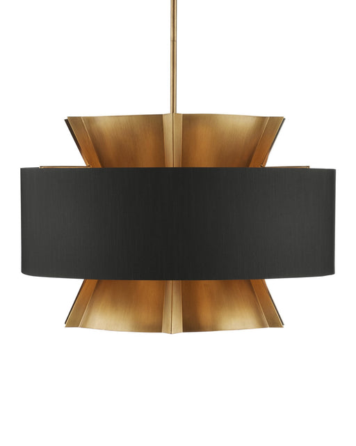Oxenwood 6-Light Drum Pendant in Brass / Black