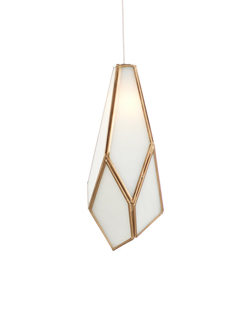 Glace 7-Light Round Multi-Drop Pendant in White / Antique Brass / Silver