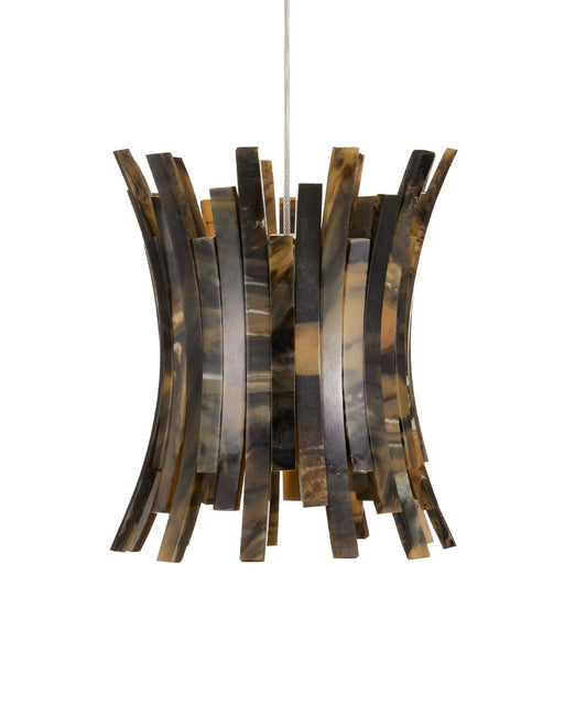 Alsop Mini Pendant in Brown / Black / Natural / Silver