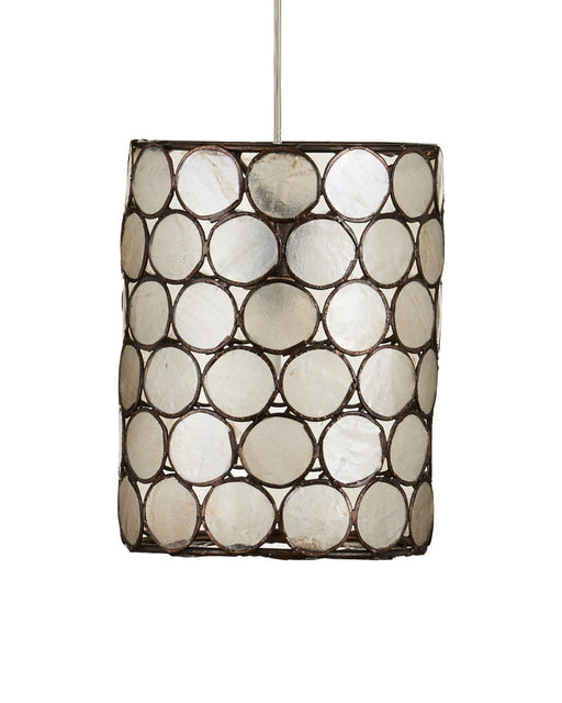 Regatta 1-Light Round Multi-Drop Pendant in Natural / Cupertino / Silver