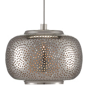 Pepper 7-Light Linear Multi-Drop Pendant in Nickel / Silver