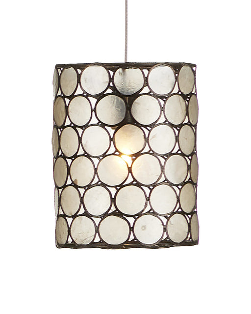 Regatta 7-Light Linear Multi-Drop Pendant in Natural / Cupertino / Silver