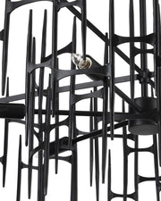 Attingham 6-Light Chandelier in Satin Black