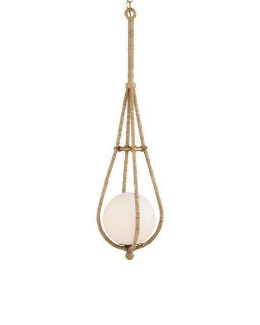 Passageway Pendant in Natural / Dorado Gold / Frosted White