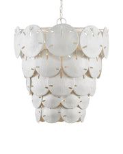 Tulum Large 5-Light Pendant in White / Sugar White