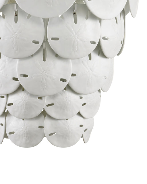 Tulum Large 5-Light Pendant in White / Sugar White