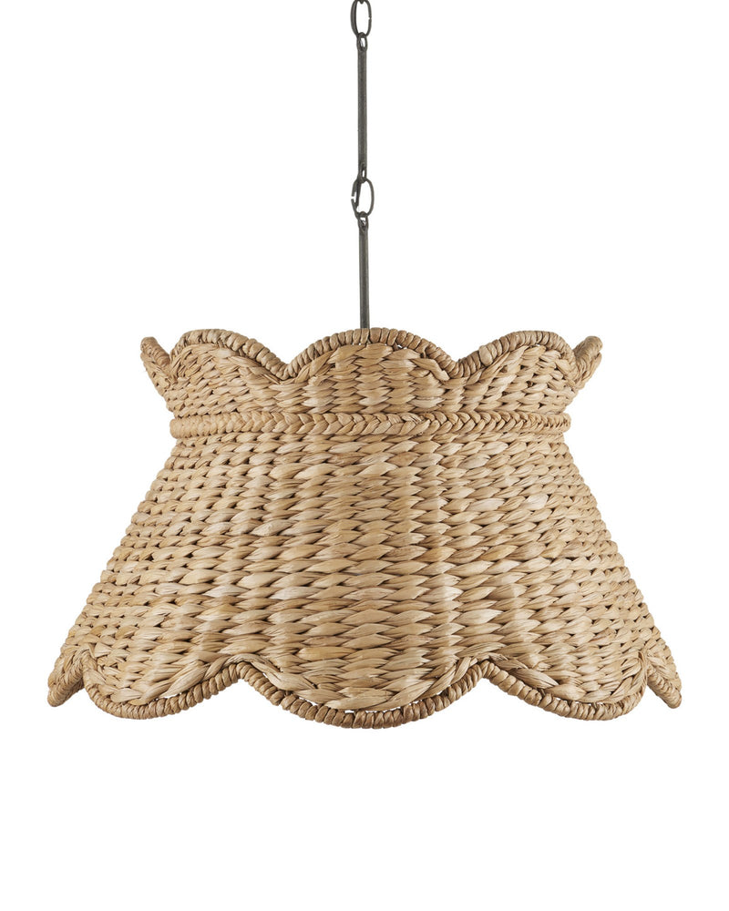 Annabelle Large Pendant in Natural / Molé Black