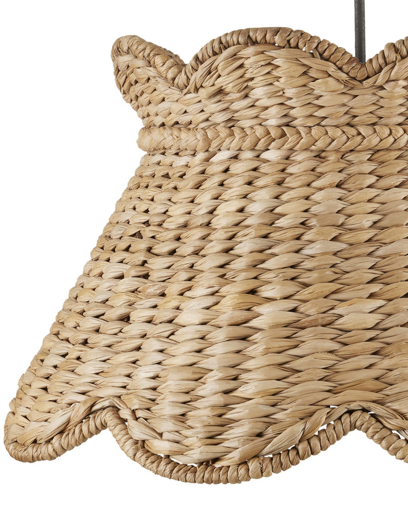 Annabelle Large Pendant in Natural / Molé Black