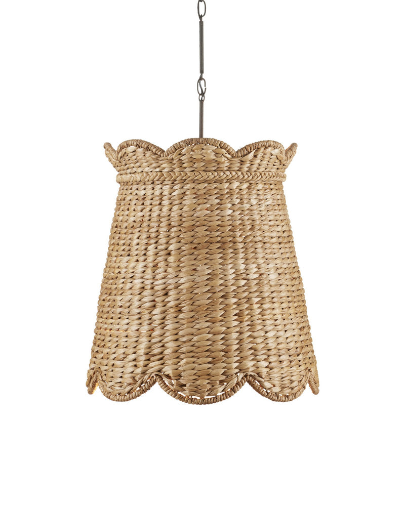 Annabelle Medium Pendant in Natural / Molé Black