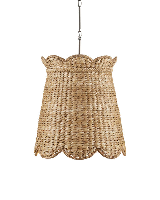 Annabelle Medium Pendant in Natural / Molé Black