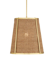 Deauville Large Pendant in Natural / Polished Brass