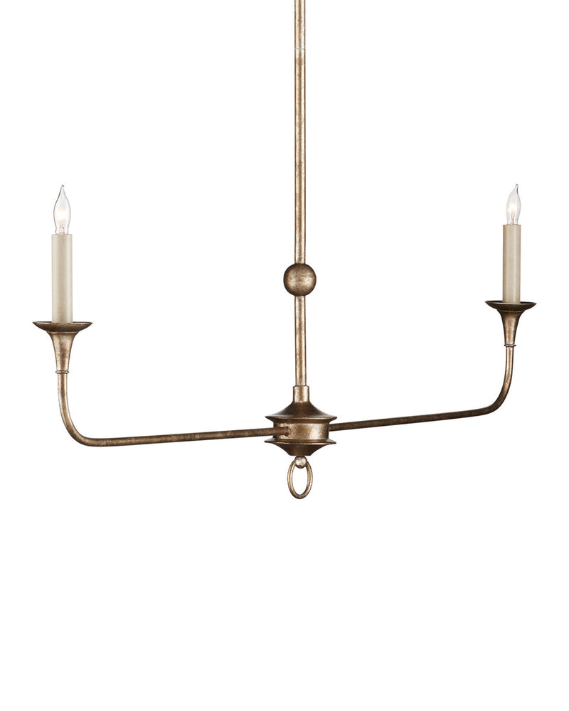 Nottaway 2-Light Linear Chandelier in Pyrite Bronze
