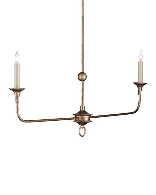 Nottaway 2-Light Linear Chandelier in Pyrite Bronze