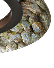 Tairagai LED Ring Pendant in Natural / Bronze Gold