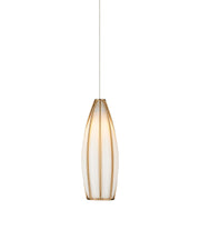 Parish 1-Light Round Multi-Drop Pendant in White / Antique Brass / Silver