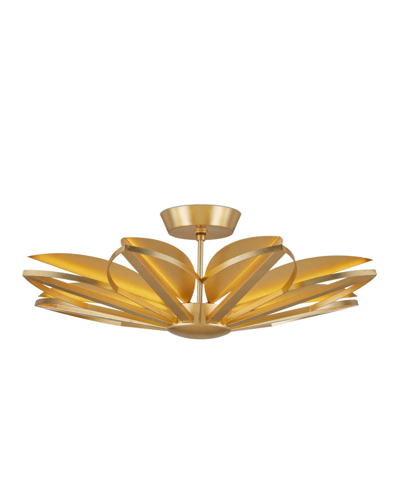 Stewart Semi-Flush Mount in Gold Leaf
