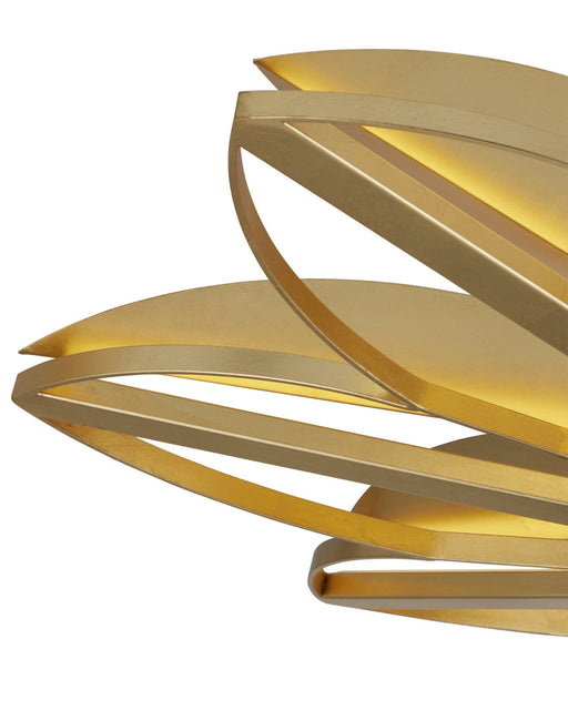 Stewart Semi-Flush Mount in Gold Leaf