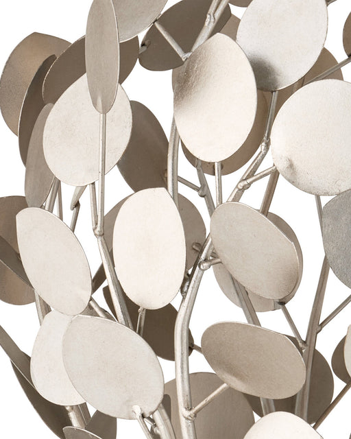 Lunaria Orb Pendant in Contemporary Silver Leaf