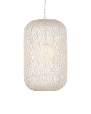 Cocoon Large Pendant in Cream / Vanilla / White