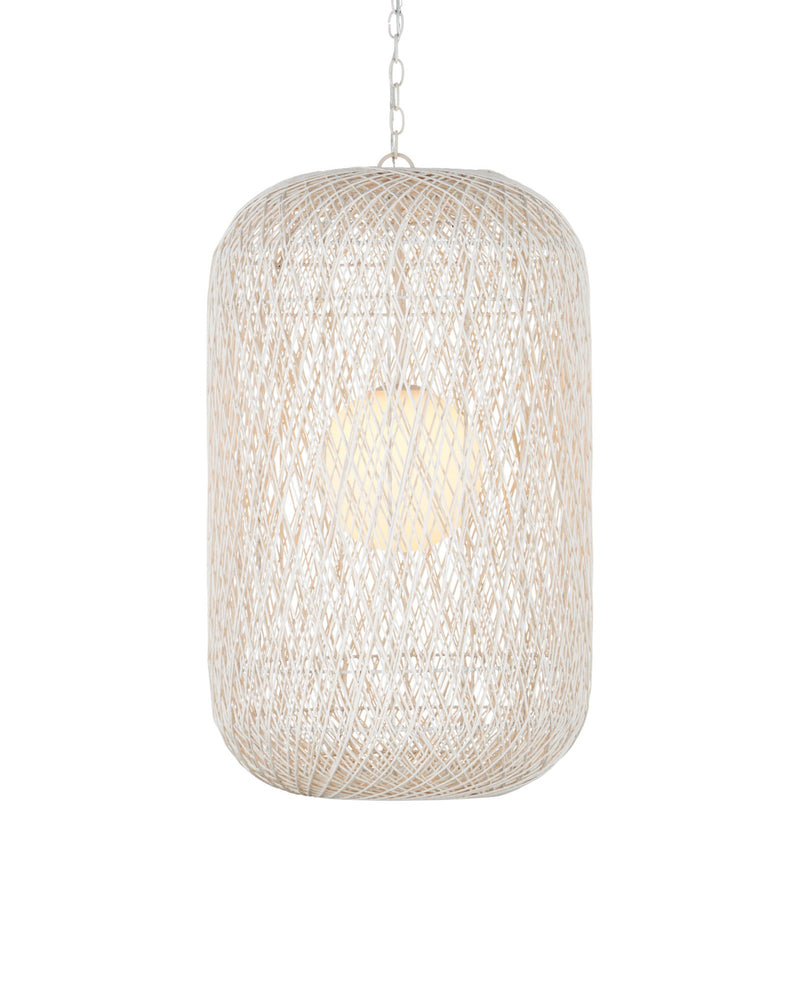 Cocoon Large Pendant in Cream / Vanilla / White