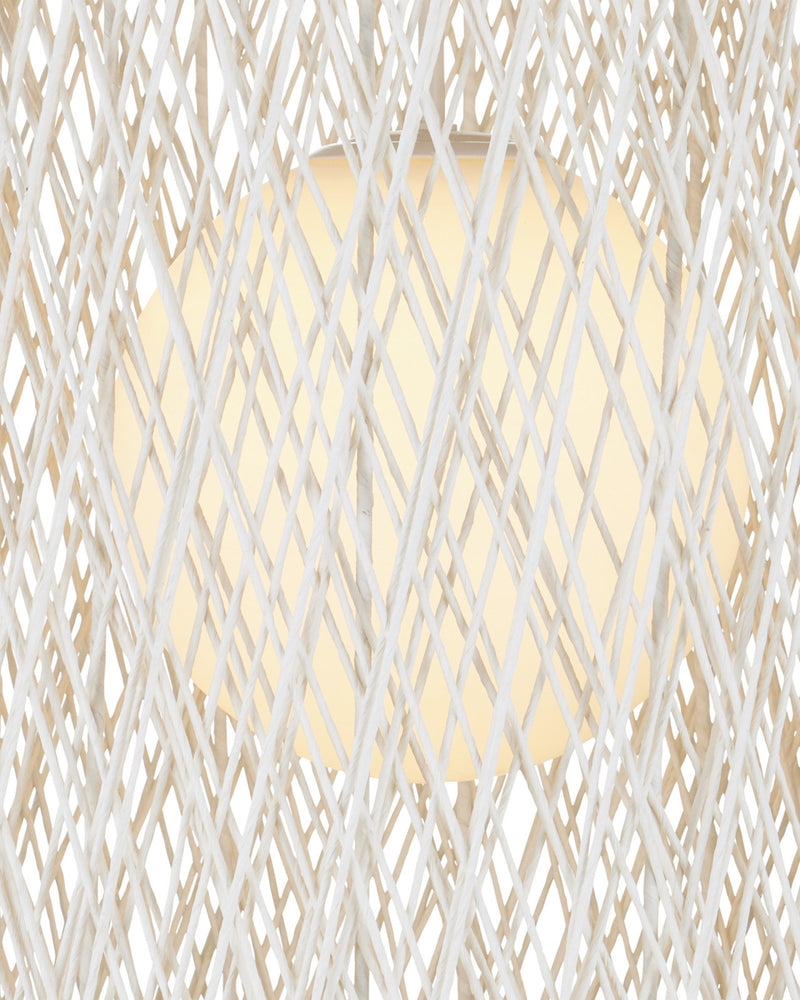 Cocoon Large Pendant in Cream / Vanilla / White