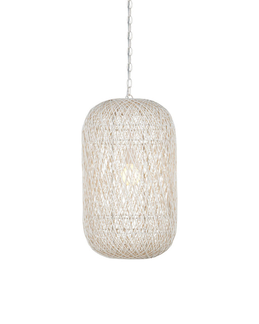 Cocoon Medium Pendant in Cream / Vanilla / White