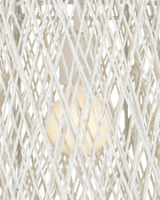 Cocoon Medium Pendant in Cream / Vanilla / White