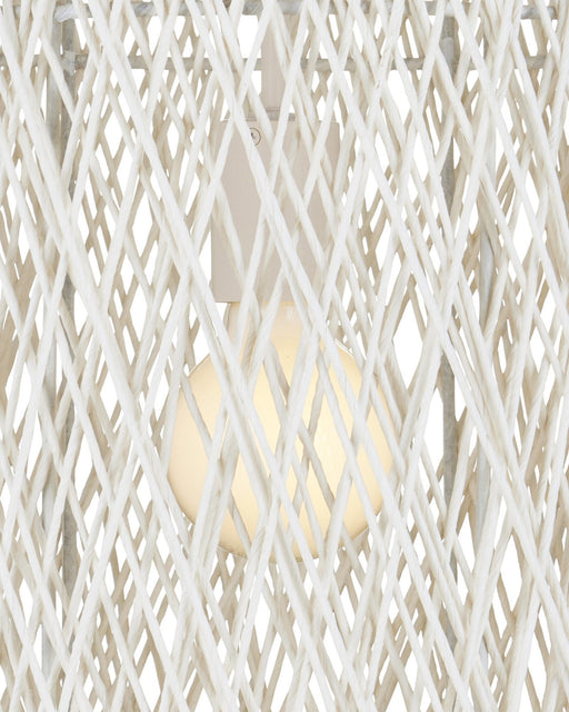Cocoon Medium Pendant in Cream / Vanilla / White