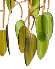 Midsummer Pendant in Brass / Green