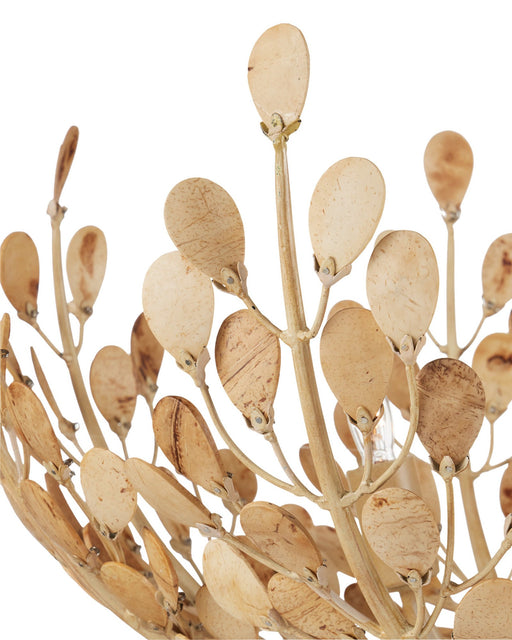 Maypan 4-Light Bowl Pendant in Natural / Coco Cream