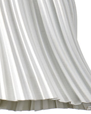 Twirl Pendant in White / Antique Brushed Nickel