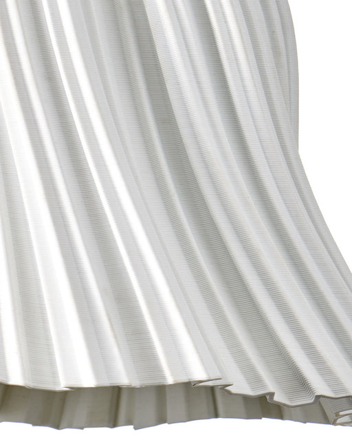 Twirl Pendant in White / Antique Brushed Nickel