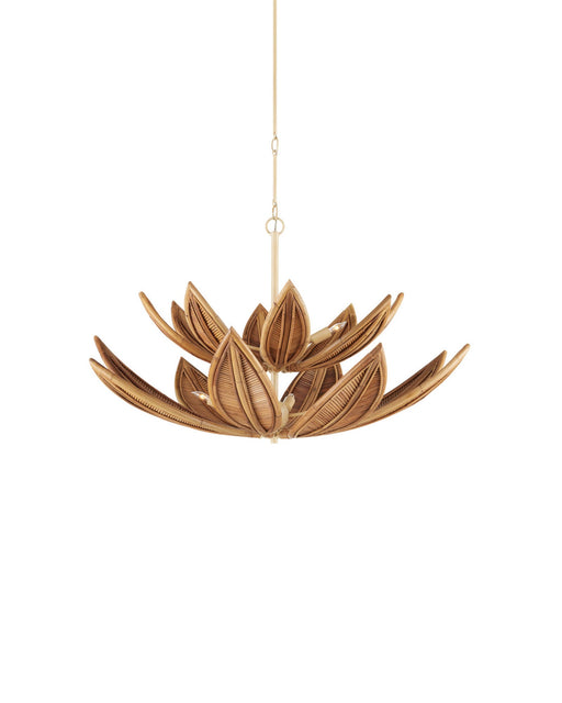 Cubana 8-Light Two-Tier Pendant in Natural / Coco Cream
